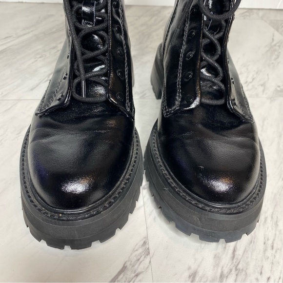 Dolce Vita Ranier Black Lace Up Combat Boot 9 - Picture 11 of 15